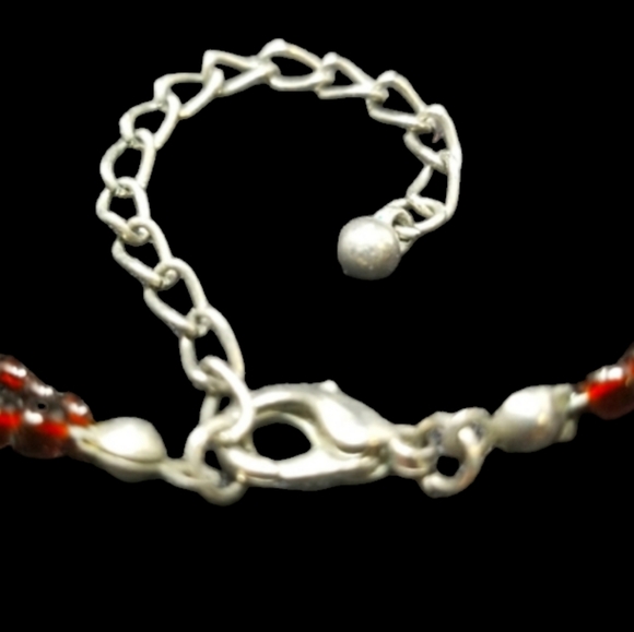 VINTAGE BROWN GLASS BEADS W/PENDANT - KENNETH COLE - Picture 6 of 8